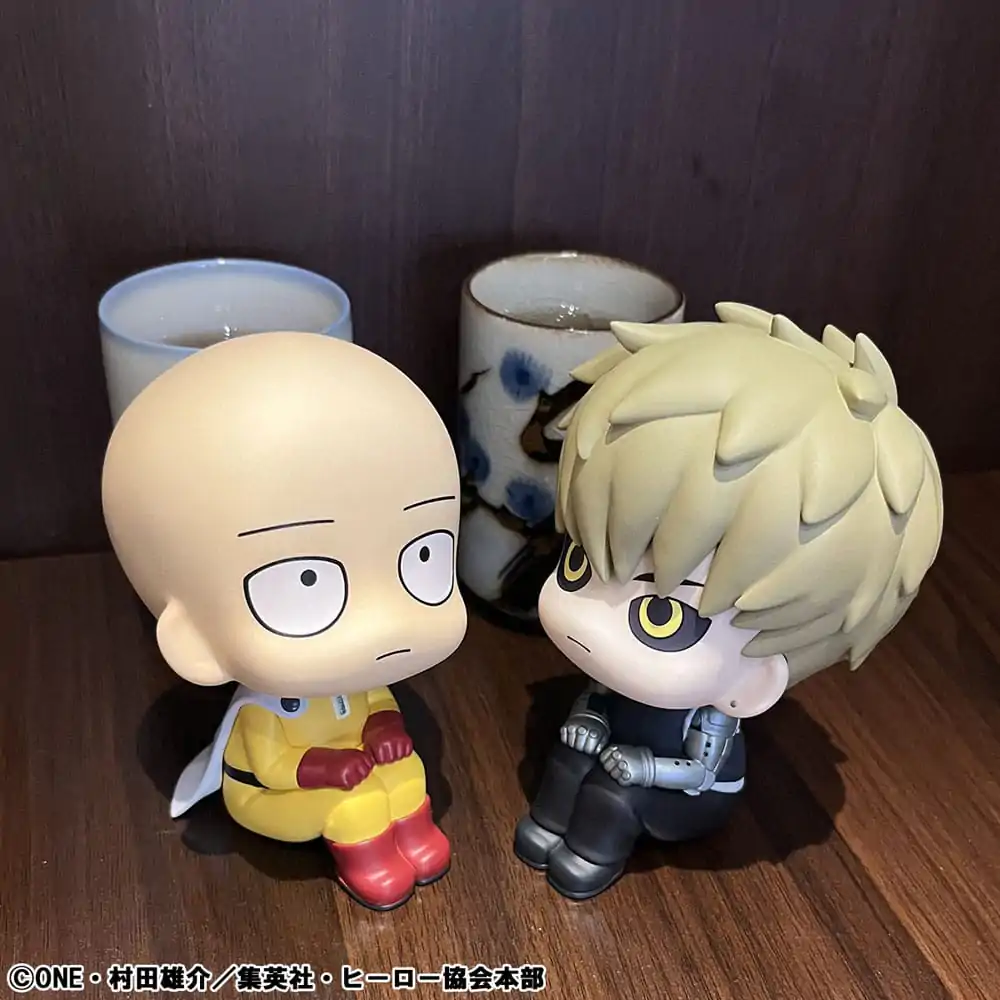 Statueta PVC One Punch Man Look Up Saitama & Genos 11 cm (cu cadou) poza produsului