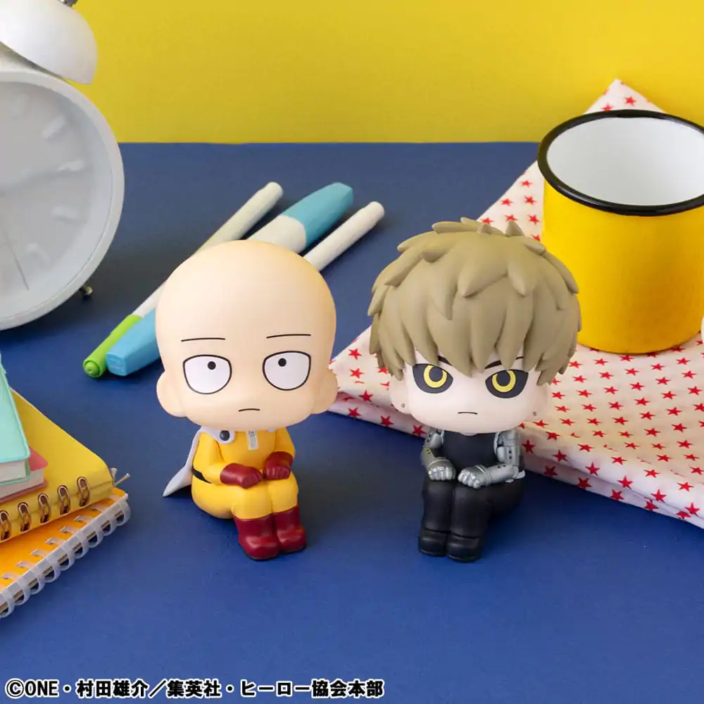 Statueta PVC One Punch Man Look Up Saitama & Genos 11 cm (cu cadou) poza produsului