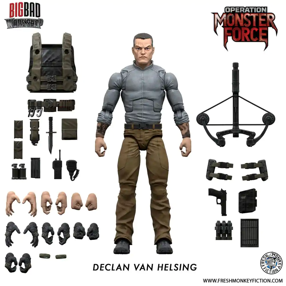 Figurină de acțiune Operation: Monster Force 1/12 Declan Van Helsing 15 cm poza produsului