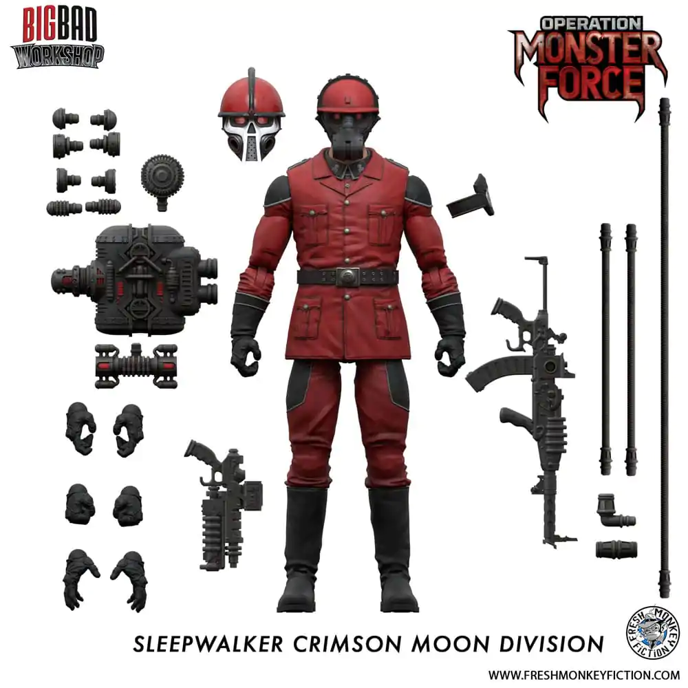 Figurină de acțiune Operation: Monster Force 1/12 Sleepwalker Crimson Moon Division 15 cm poza produsului