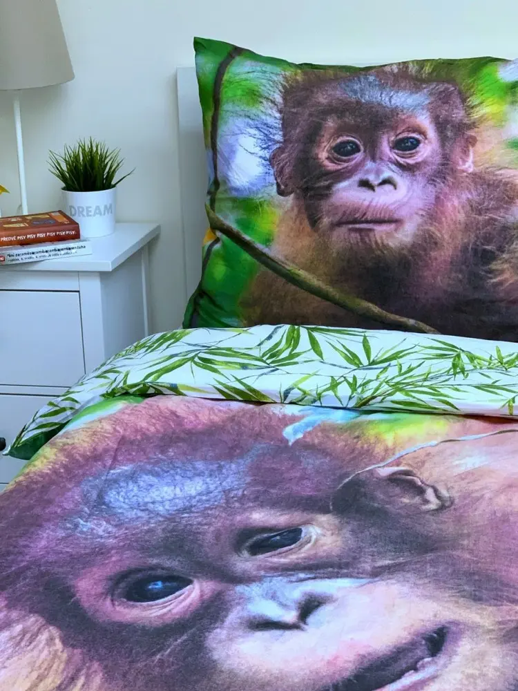 Orangutan Husă de plapumă 140x200cm, 70x90cm poza produsului
