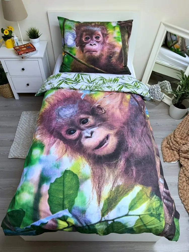 Orangutan Husă de plapumă 140x200cm, 70x90cm poza produsului