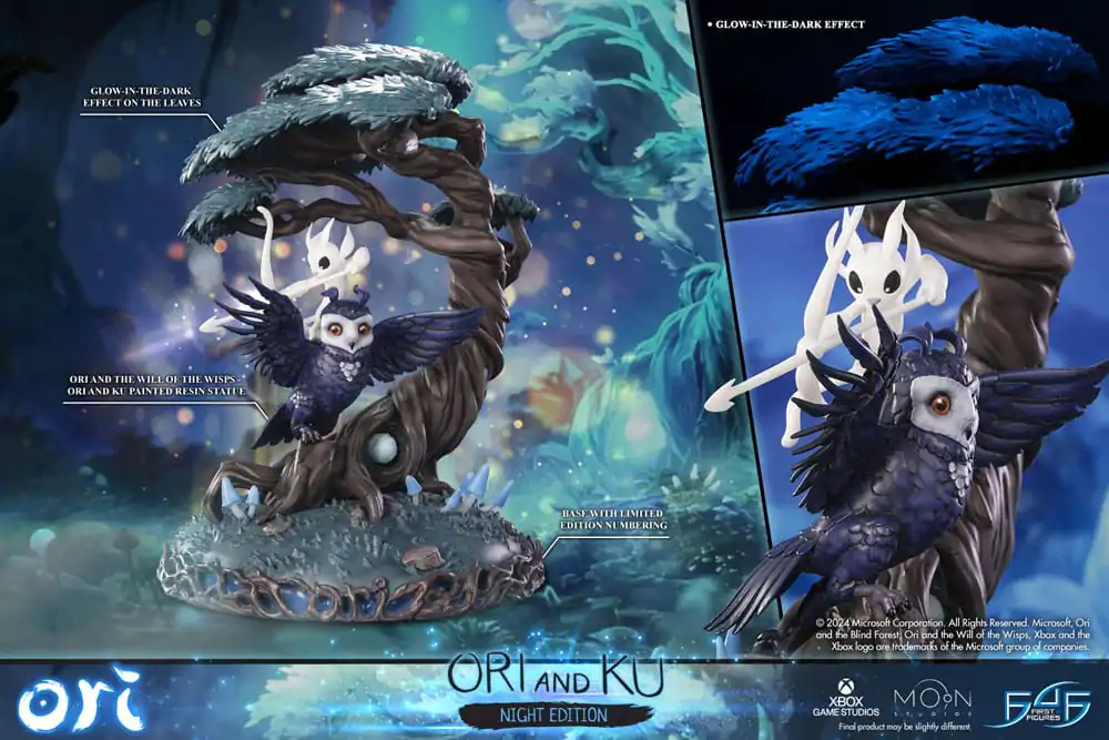 Statuie Ori and the Will of the Wisps Ori and Ku Night Ver. 38 cm poza produsului