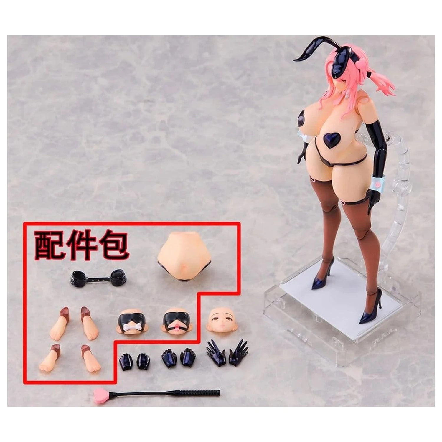 Figurina de actiune Original Character 1/12 Reverse Bunny Girl Nicole Set de piese optionale poza produsului