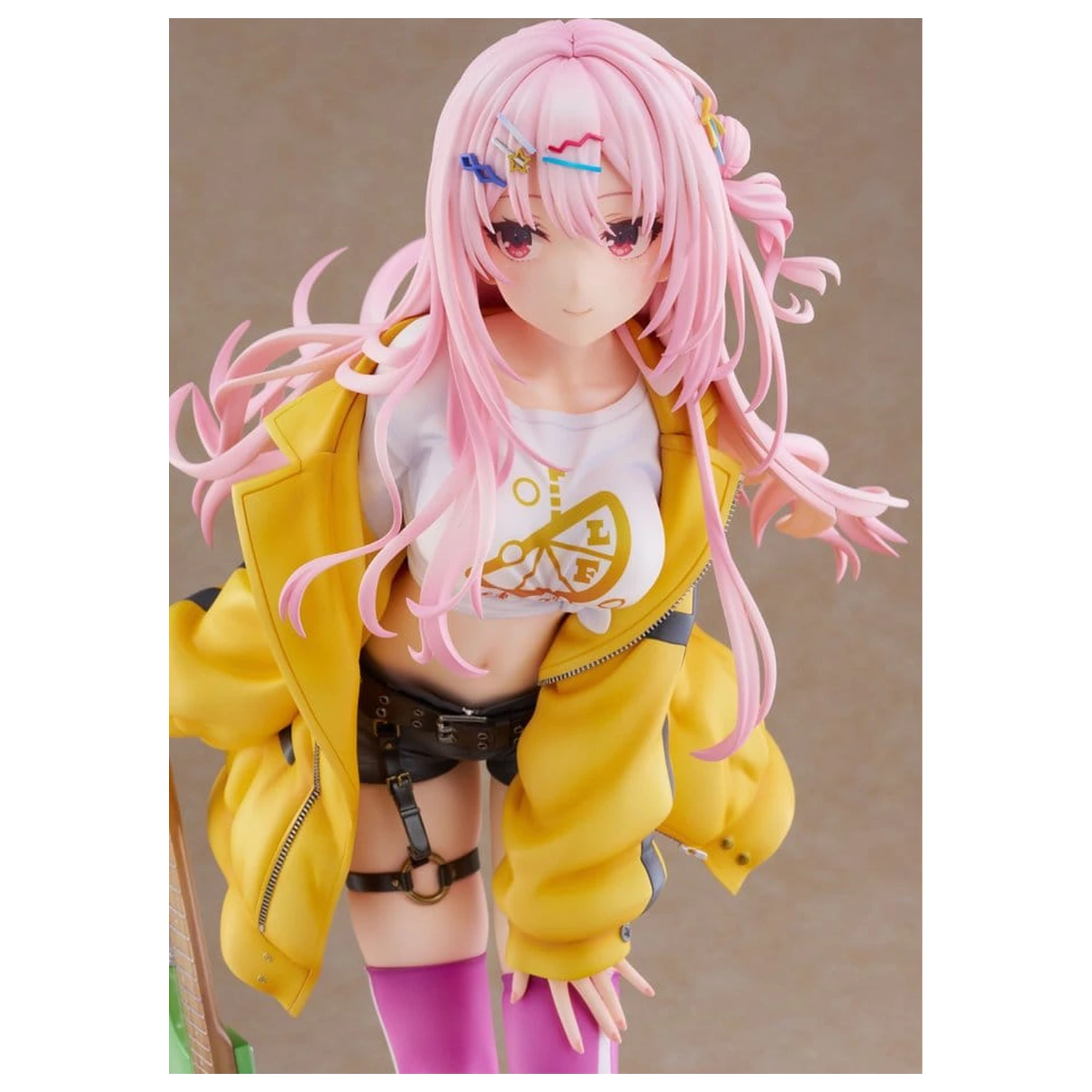Figurina PVC Original Character 1/3.5 LimeLight Lemonade Jam Ena Harumi AmiAmi Editie Limitata 48 cm poza produsului