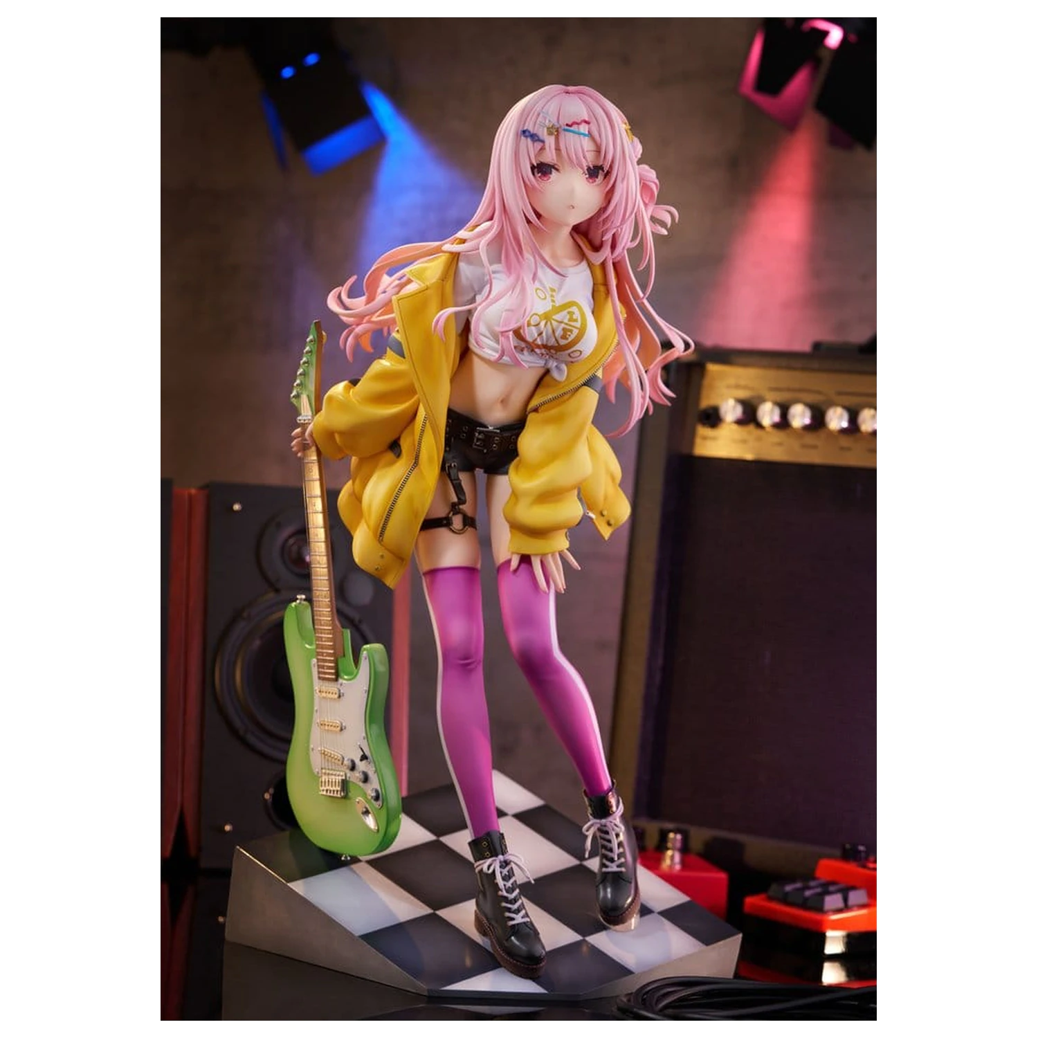 Figurina PVC Original Character 1/3.5 LimeLight Lemonade Jam Ena Harumi AmiAmi Editie Limitata 48 cm poza produsului