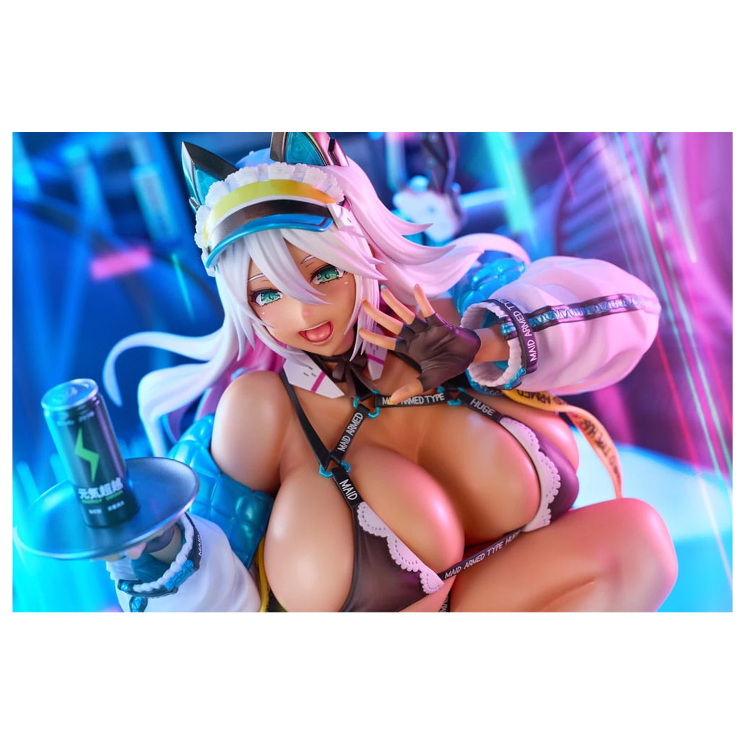 Original Character Statuie 1/4 Meido-Busou: Ax Street ver. Pixel Philia Edition 37 cm poza produsului