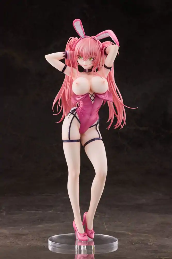 Statuie PVC Personaj Original 1/4 Bunny-chan cu Codite Roz Deluxe Ver. 43 cm poza produsului