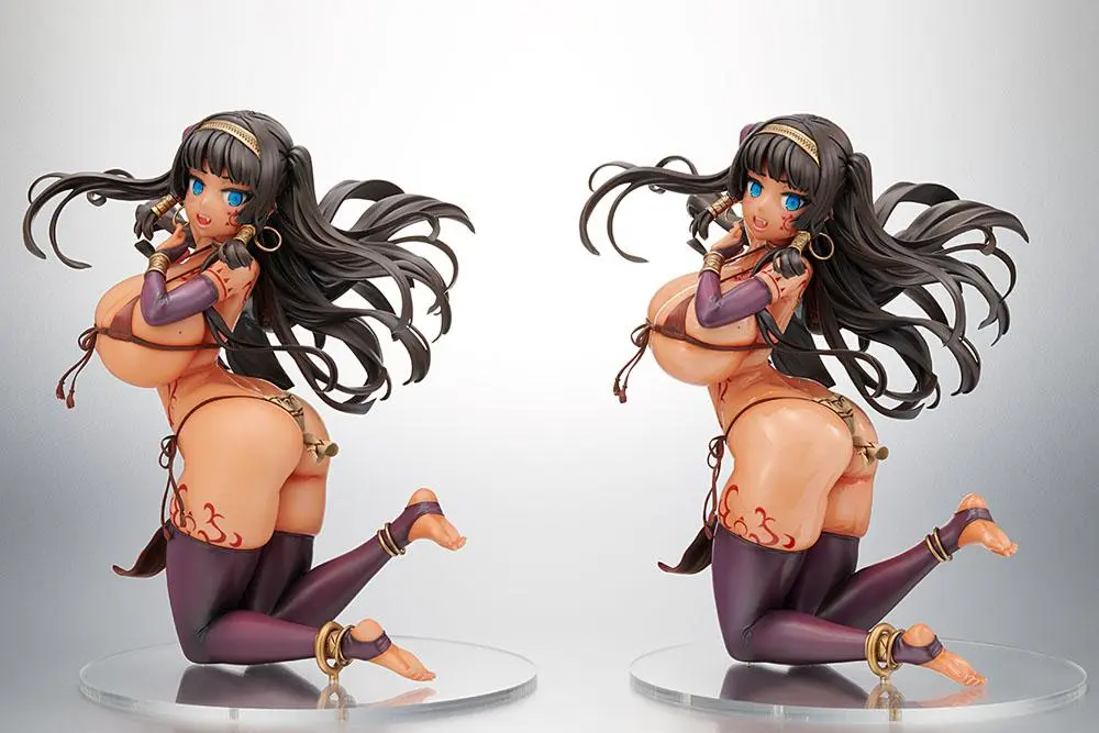 Statuie PVC personaj original 1/5 Dai Kasshoku Jidai Shahana Naana Wet Glossy Skin Ver. 23 cm poza produsului