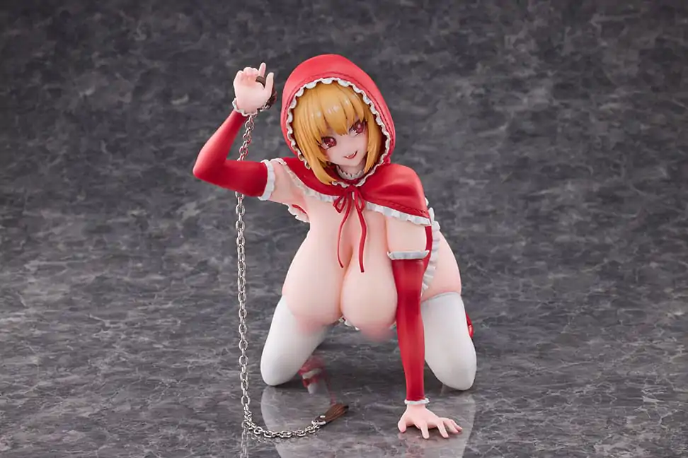 Original Character statuie PVC 1/5 Little Red Riding Hood And The Wolf Girl Little Red Riding Hood 21 cm poza produsului