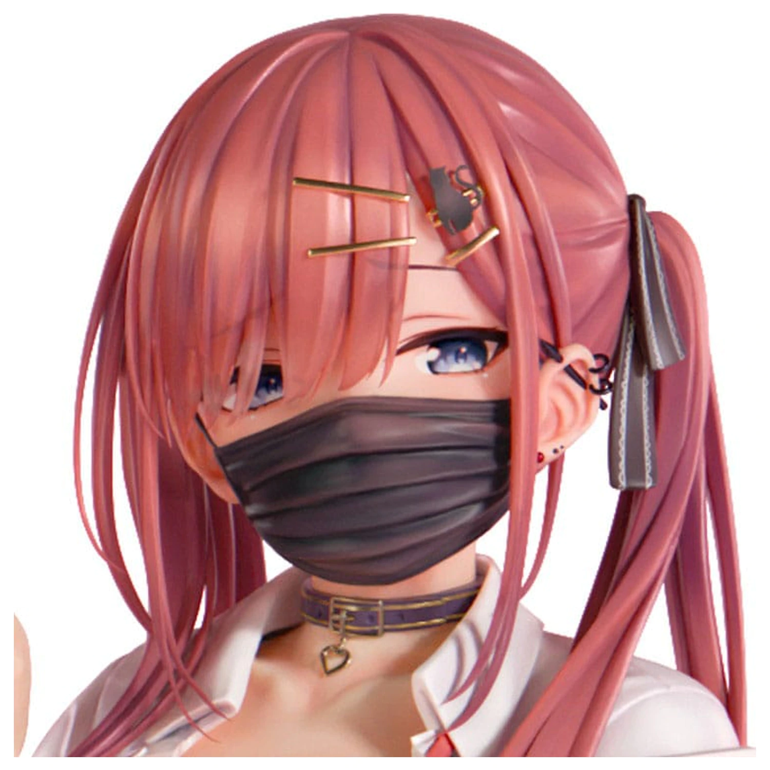 Original Character Statuie 1/5 Red-Haired Gyaru-Chan Mask Ver. Ilustratie de Nanamakura 29 cm poza produsului