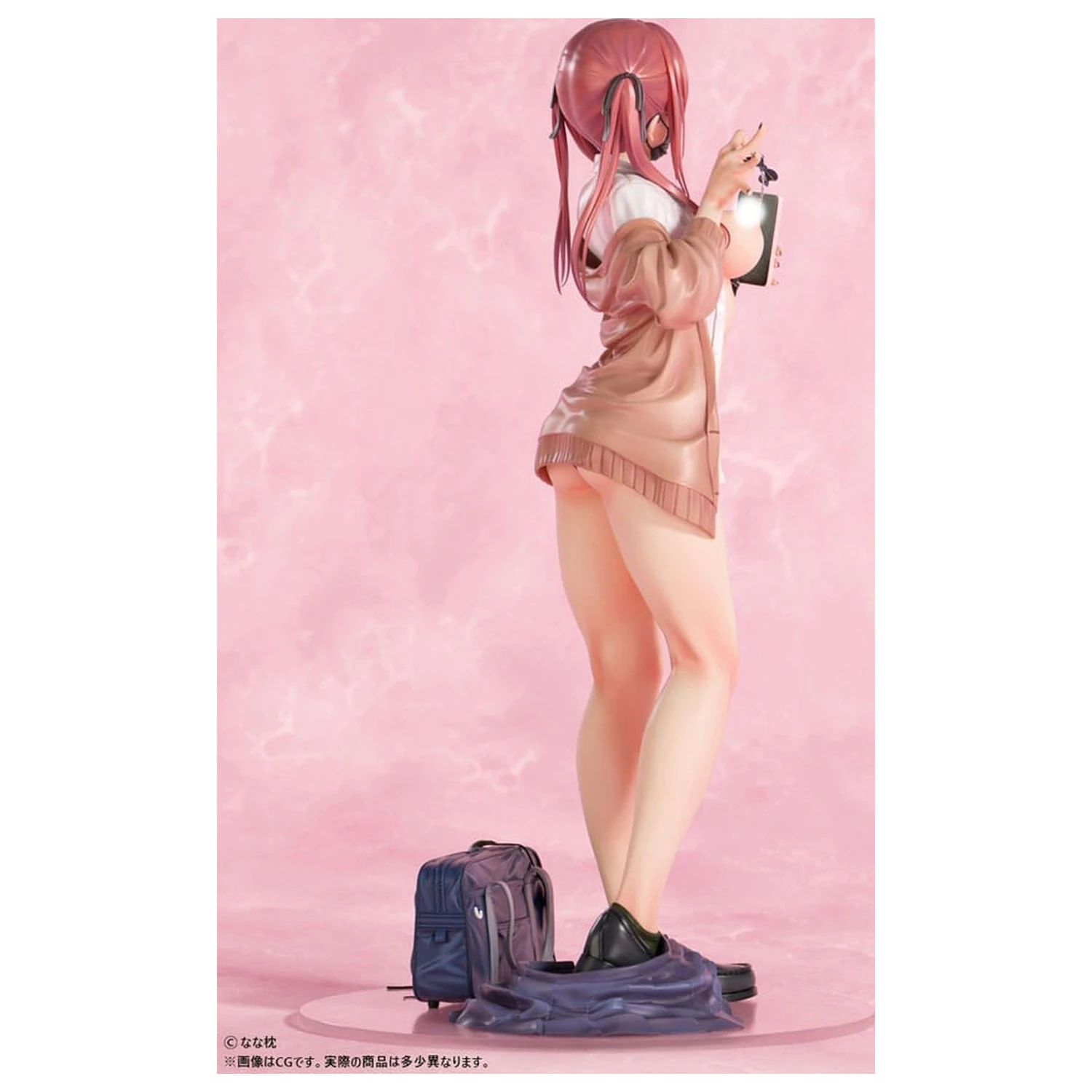 Original Character Statuie 1/5 Red-Haired Gyaru-Chan Mask Ver. Ilustratie de Nanamakura 29 cm poza produsului