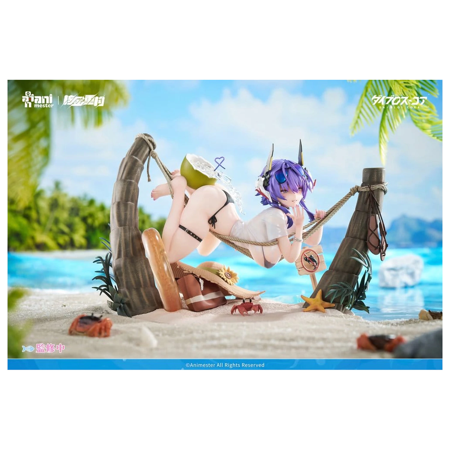Original Character Figurina PVC 1/6 Bright Summer Barbera·Red ilustrare de DaiblosCore 14 cm poza produsului