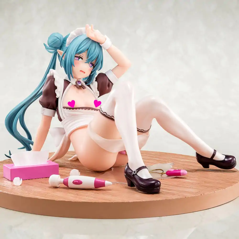 Statuie PVC Personaj Original 1/6 Servicii Sexuale Maid Elfa Lime 17 cm poza produsului