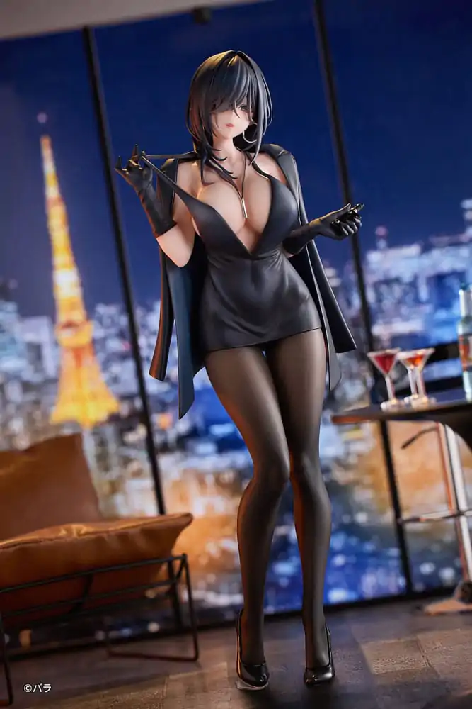 Statuie PVC Personaj Original 1/6 Ishimi Yokoyama Rochie Neagră Dintr-o Bucată Ver. ilustrație de Bara 28 cm poza produsului