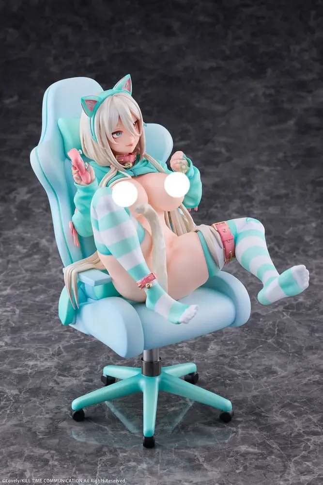 Figurină personaj original PVC 1/6 Nekomata Gamer Shiro 25 cm poza produsului