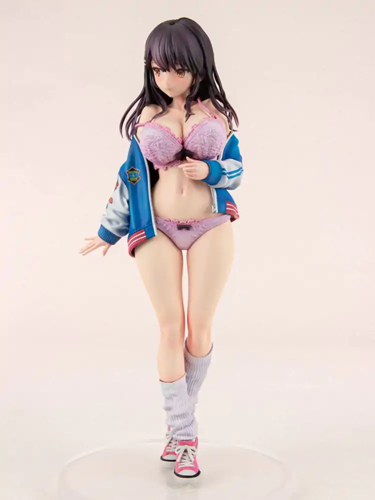 Original Character Statuie din PVC 1/6 Sukajan Jacket Kanojo wa Cool de Itai! Kyouka Kagura 27 cm poza produsului