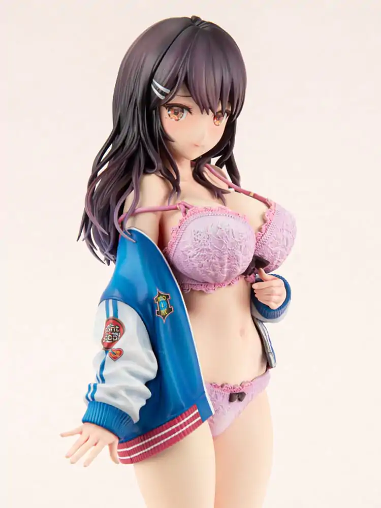 Original Character Statuie din PVC 1/6 Sukajan Jacket Kanojo wa Cool de Itai! Kyouka Kagura 27 cm poza produsului