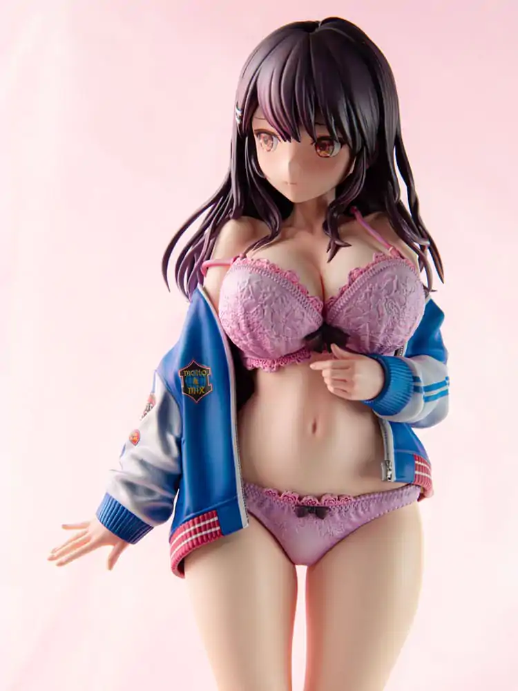 Original Character Statuie din PVC 1/6 Sukajan Jacket Kanojo wa Cool de Itai! Kyouka Kagura 27 cm poza produsului