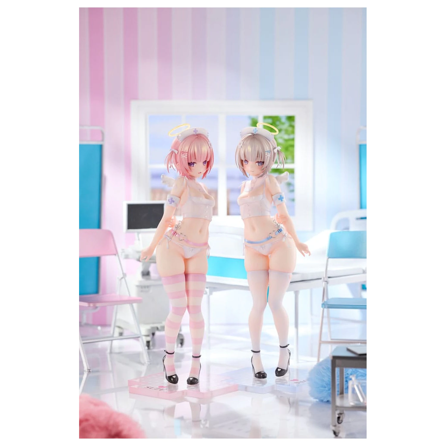 Original Character Statuie 1/6 Suzu & Nagi Illustrated by Kuma 4-gou Set Edition 27 cm poza produsului