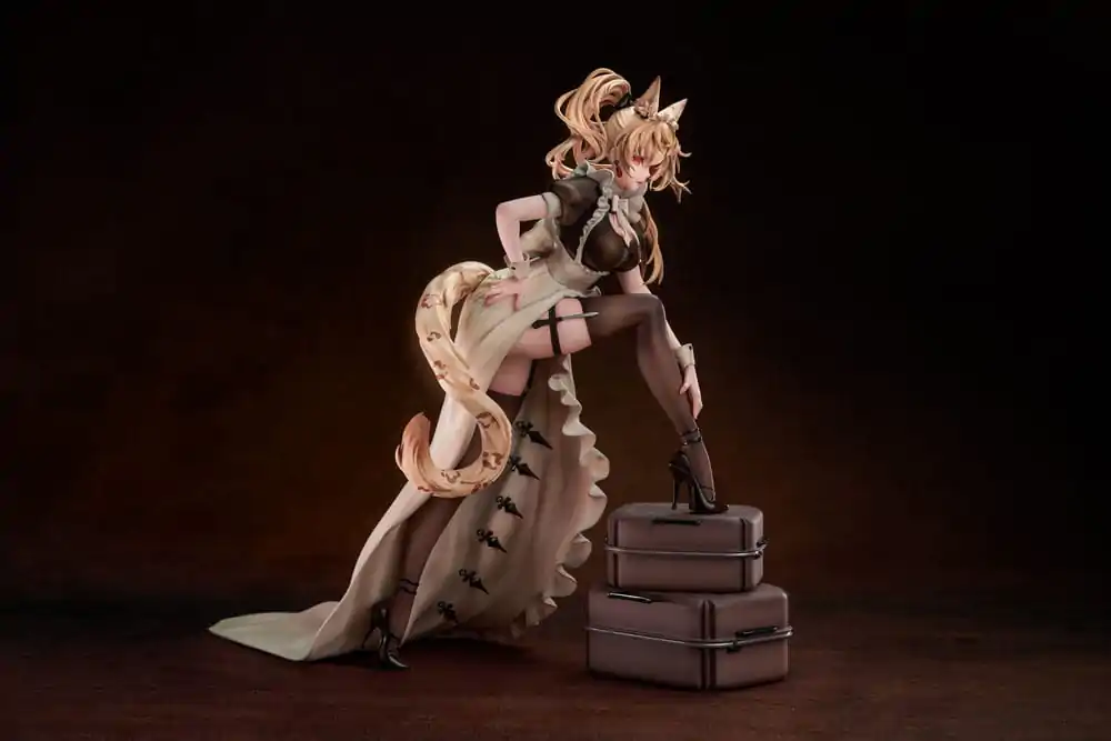 Statuie PVC personaj original 1/7 Battle Maid Different Species Leopard Cat Maria Deluxe Edition 24 cm poza produsului