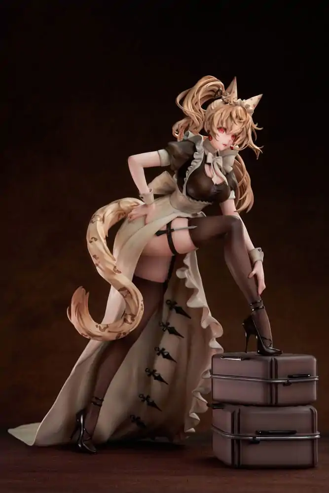 Statuie PVC personaj original 1/7 Battle Maid Different Species Leopard Cat Maria Deluxe Edition 24 cm poza produsului