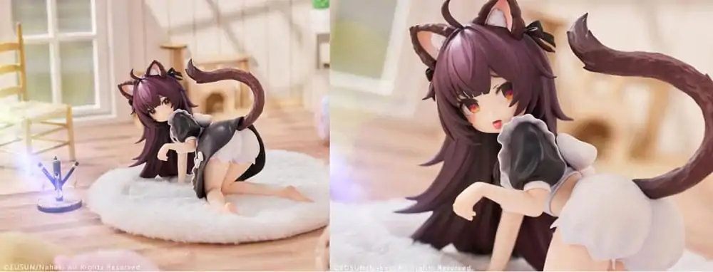 Statuetă Personaj Original 1/7 Cat Ear Maid Peng Peng 10 cm poza produsului