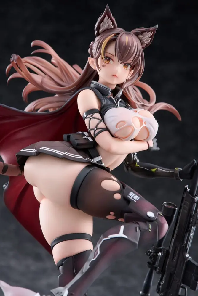 Personaj Original PVC 1/7 Seria Ijuu Senki: Sniper Karihime Distribuție Limitată 27 cm poza produsului