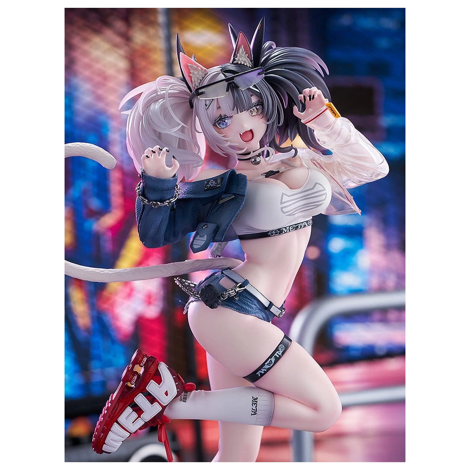 Original Character Figurina 1/7 Melterna Girl: Metako Ilustratie de Neko Metal 23 cm poza produsului