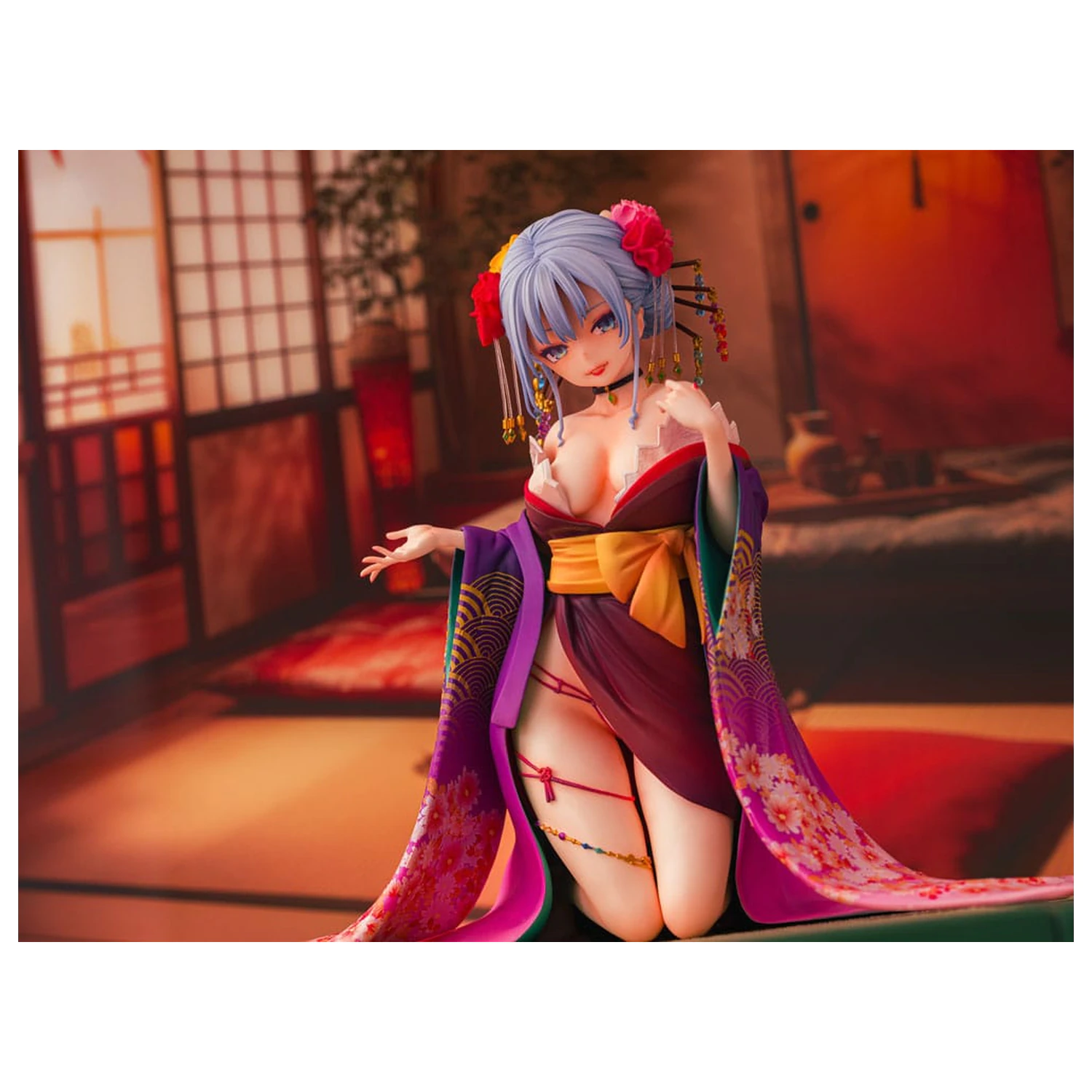 Statua Original Character 1/7 Shujuu Ecstasy Shion Oiran Ver. 15 cm poza produsului