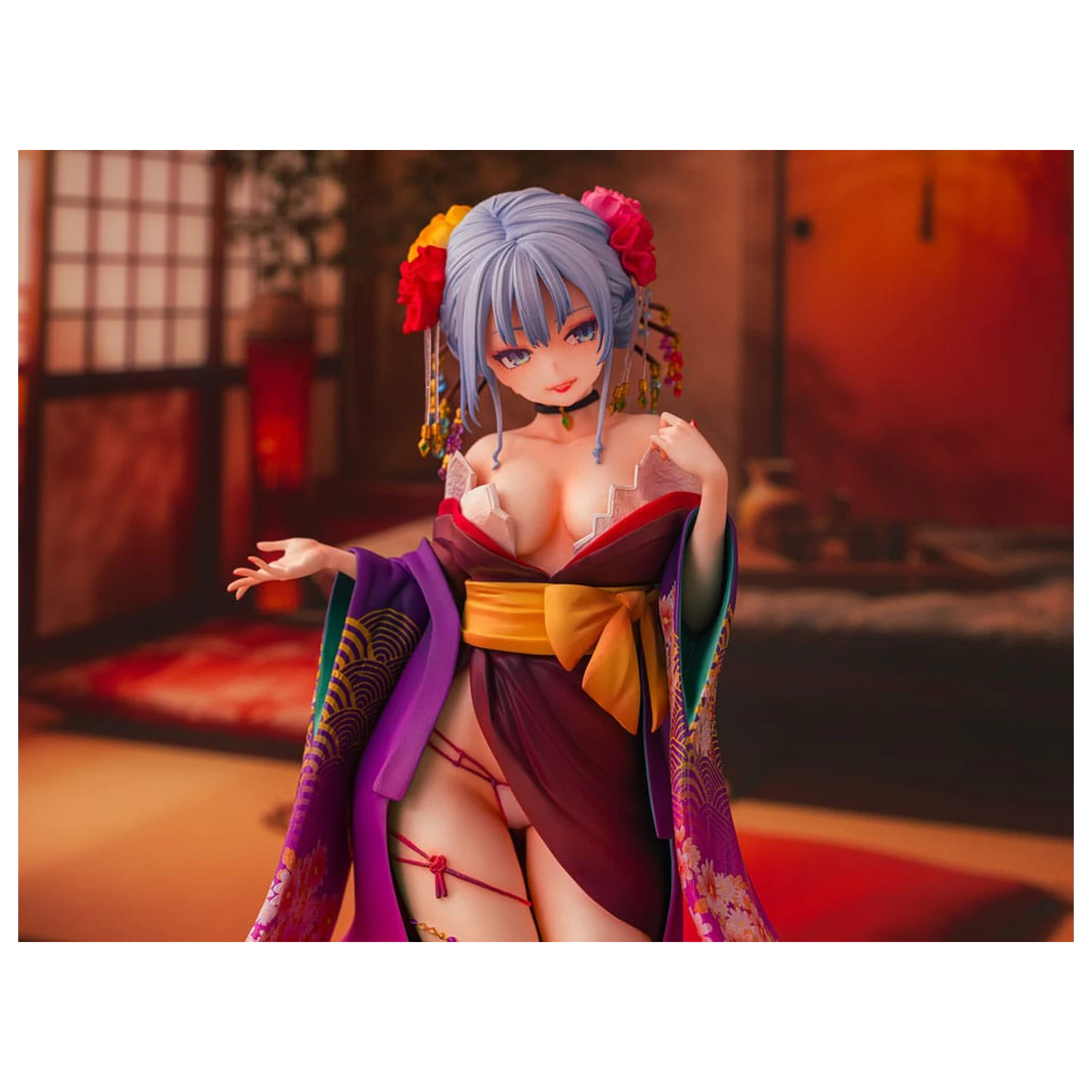 Statua Original Character 1/7 Shujuu Ecstasy Shion Oiran Ver. 15 cm poza produsului