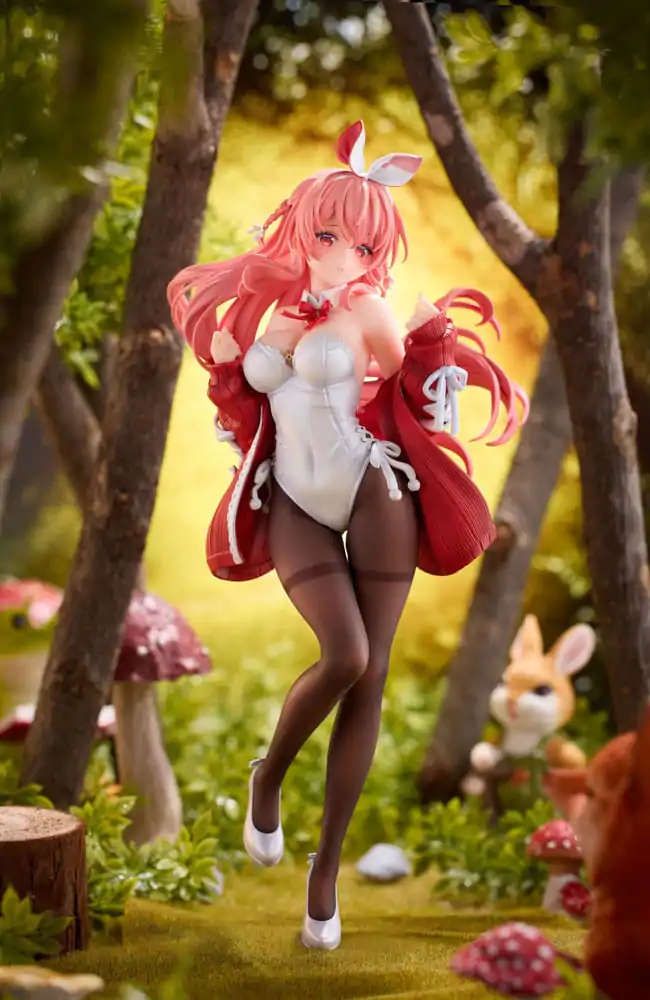 Figurină Original Character PVC 1/7 Iepure Alb Ilustrat de Rosuuri 24 cm poza produsului