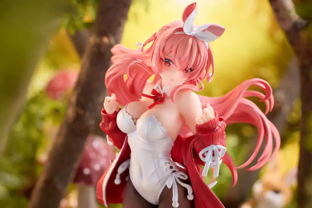 Figurină Original Character PVC 1/7 Iepure Alb Ilustrat de Rosuuri 24 cm poza produsului