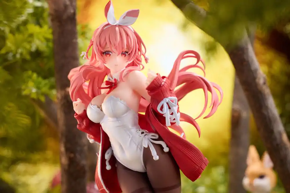 Figurină Original Character PVC 1/7 Iepure Alb Ilustrat de Rosuuri 24 cm poza produsului