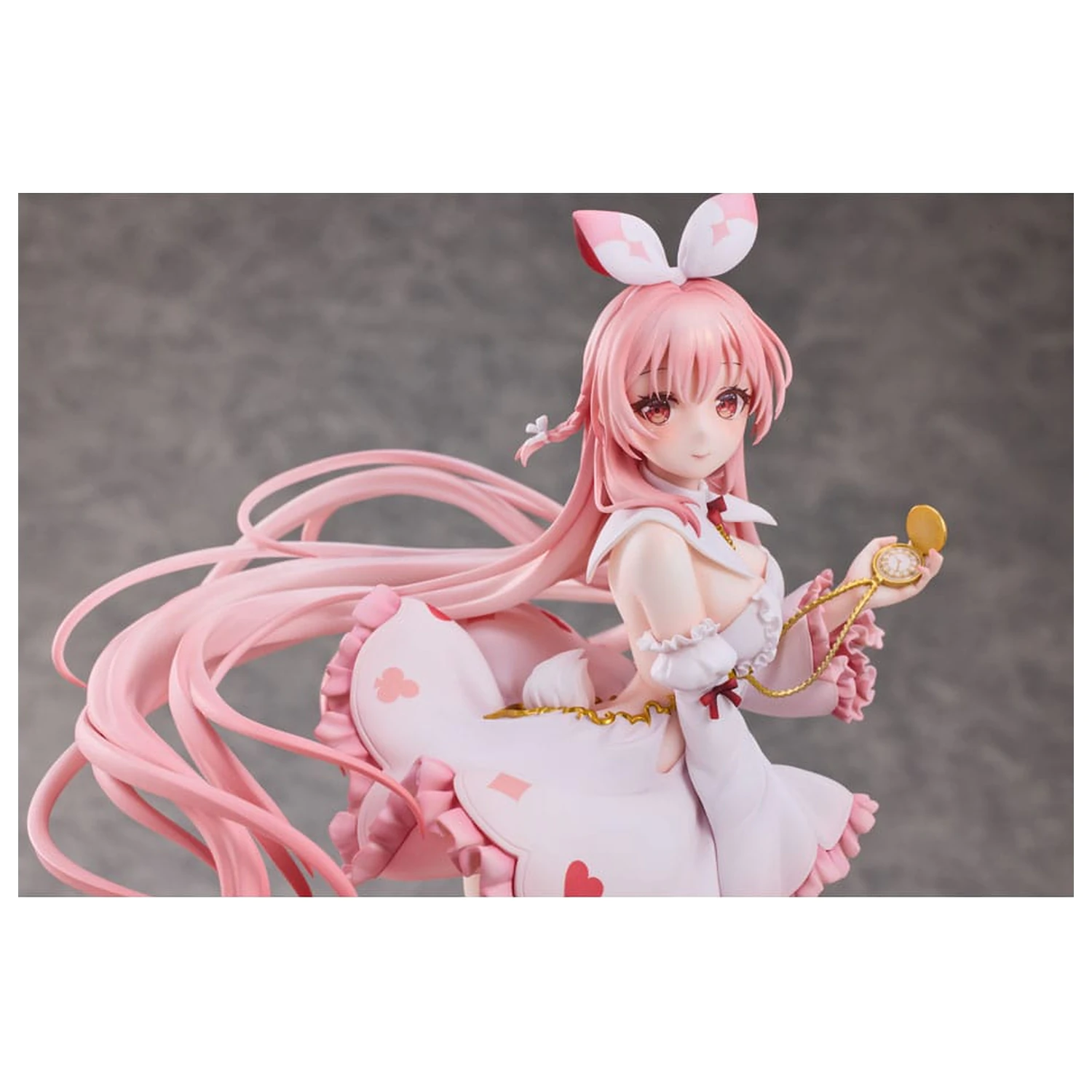 Original Character Statuie PVC 1/7 White Rabbit Rosu Wonderland Ver. Illustrated by Rosuuri Deluxe Edition 29 cm poza produsului