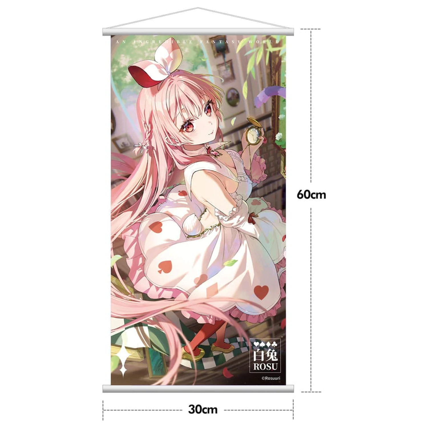 Original Character Statuie PVC 1/7 White Rabbit Rosu Wonderland Ver. Illustrated by Rosuuri Deluxe Edition 29 cm poza produsului