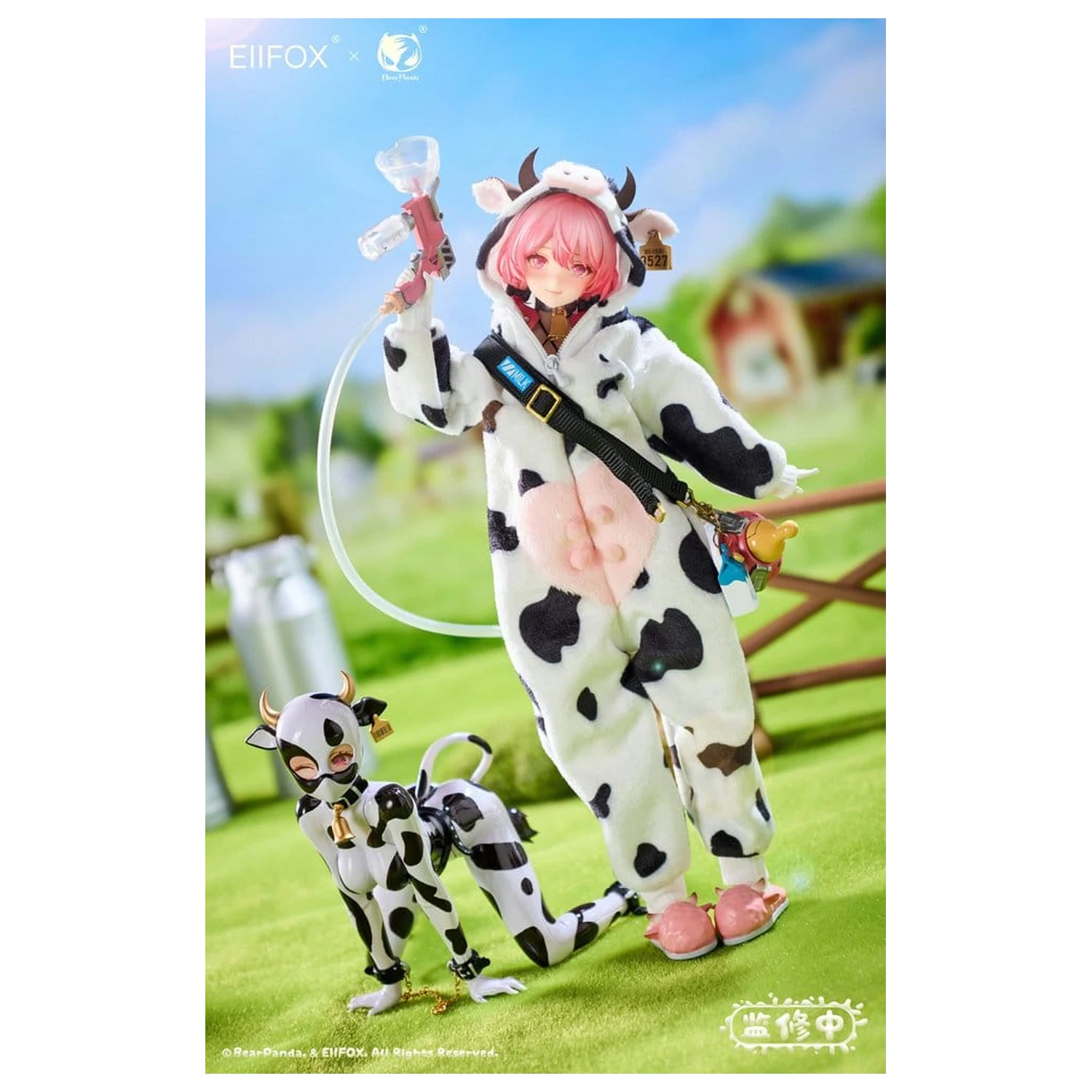 Original Character Figurina de acțiune 1/8 Eiifox & BearPanda Nyuugyuu Momo 21 cm poza produsului