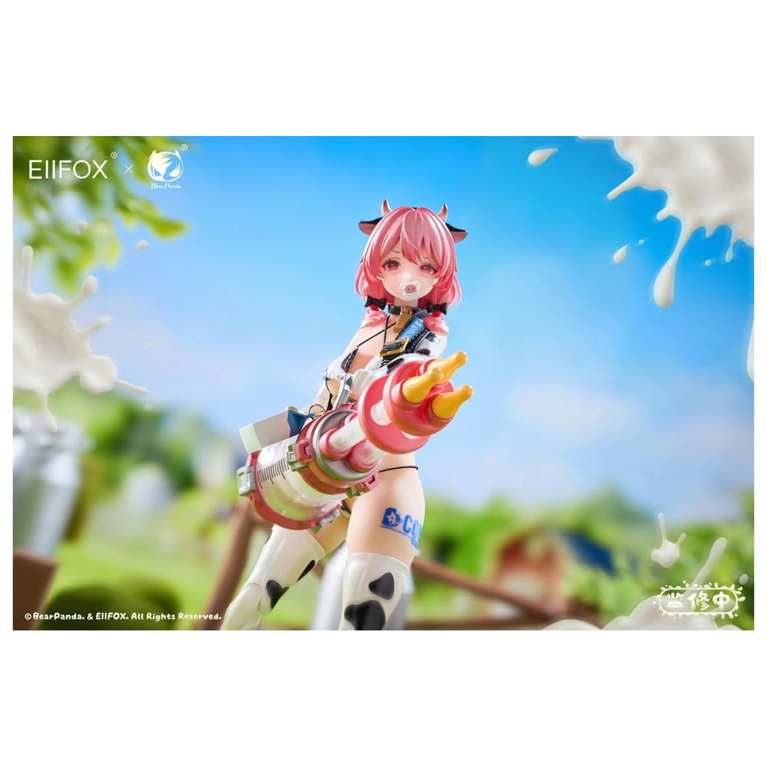 Original Character Figurina de acțiune 1/8 Eiifox & BearPanda Nyuugyuu Momo 21 cm poza produsului