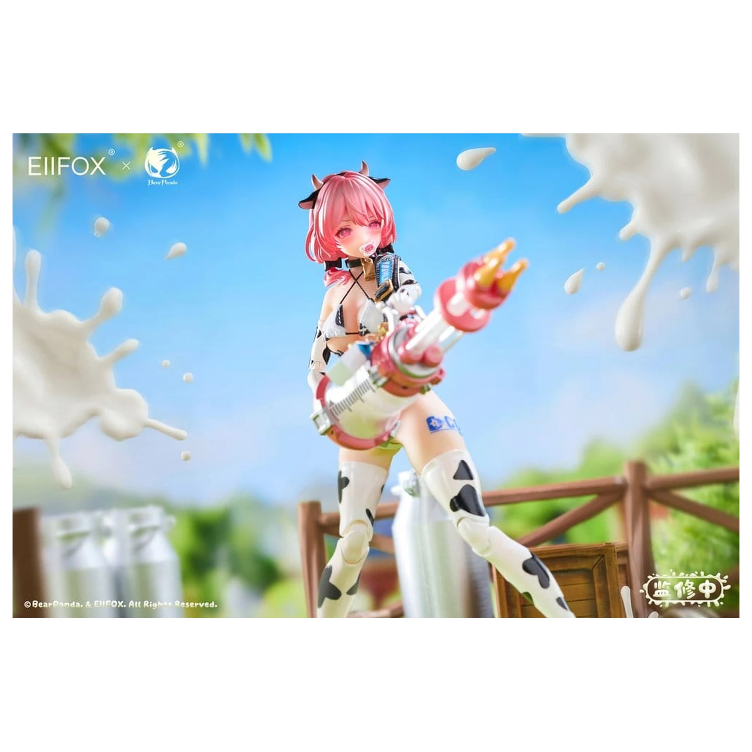 Original Character Figurina de acțiune 1/8 Eiifox & BearPanda Nyuugyuu Momo 21 cm poza produsului