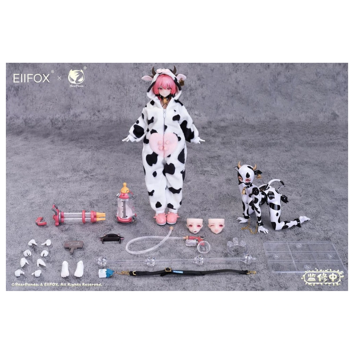 Original Character Figurina de acțiune 1/8 Eiifox & BearPanda Nyuugyuu Momo 21 cm poza produsului