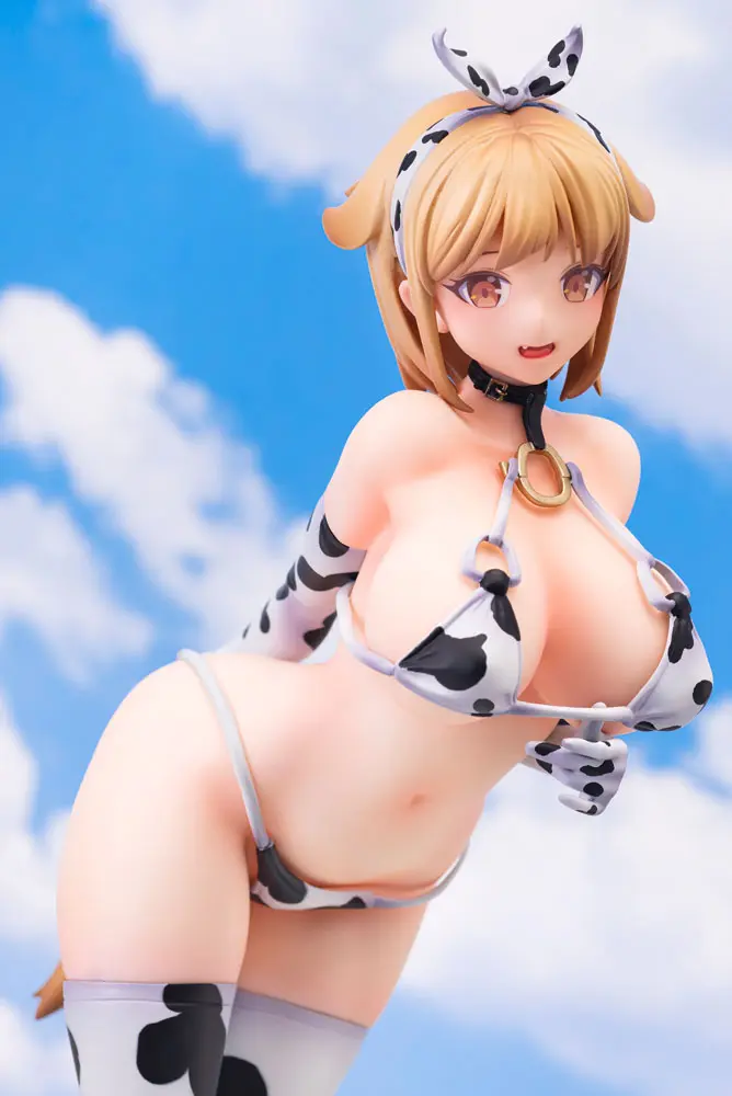 Personaj Original de Vispo Statuie 1/6 Ushi Musume Prima Încercare la Cosplay! Ilustrație de POPQN 25 cm poza produsului