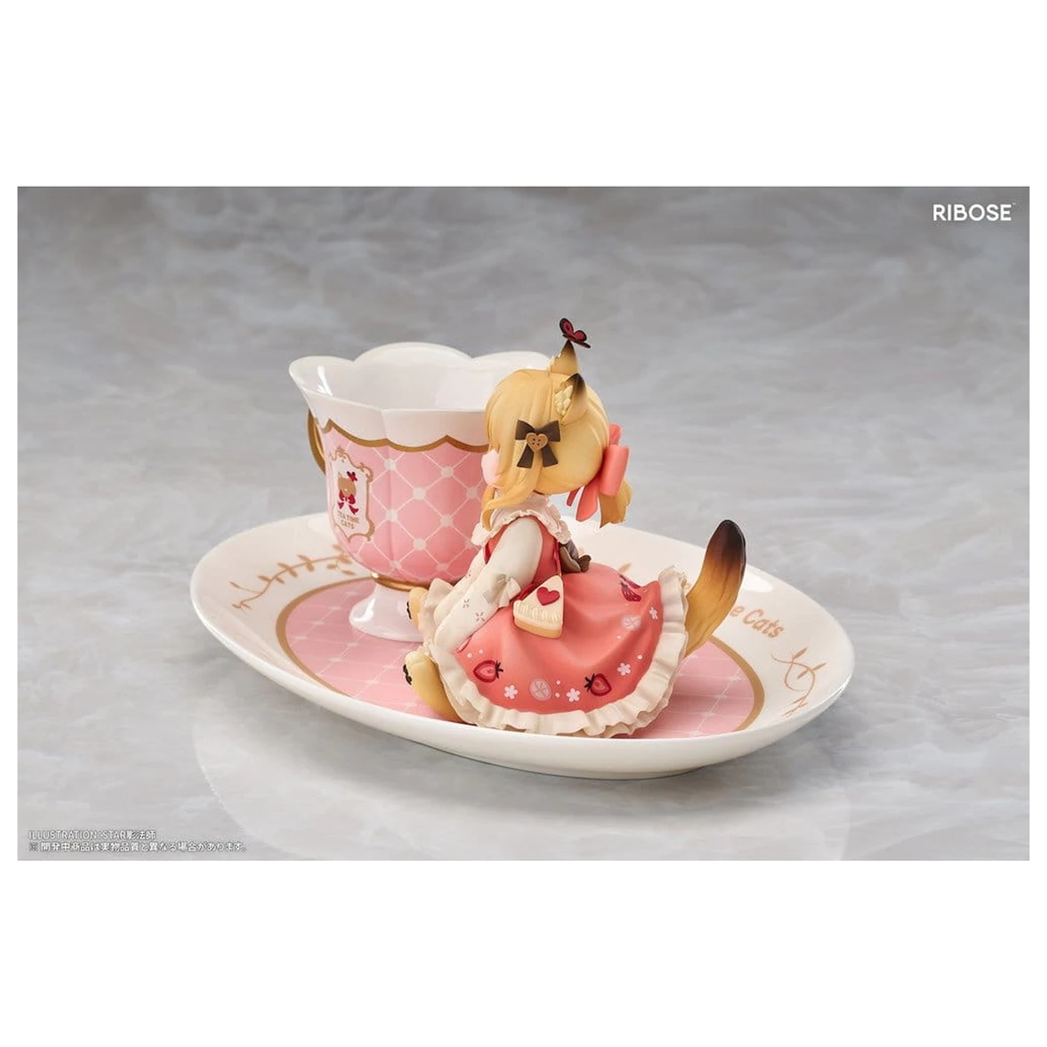 Figurina PVC Original Character DLC Series Tea Time Cats Orange Cat 10 cm poza produsului