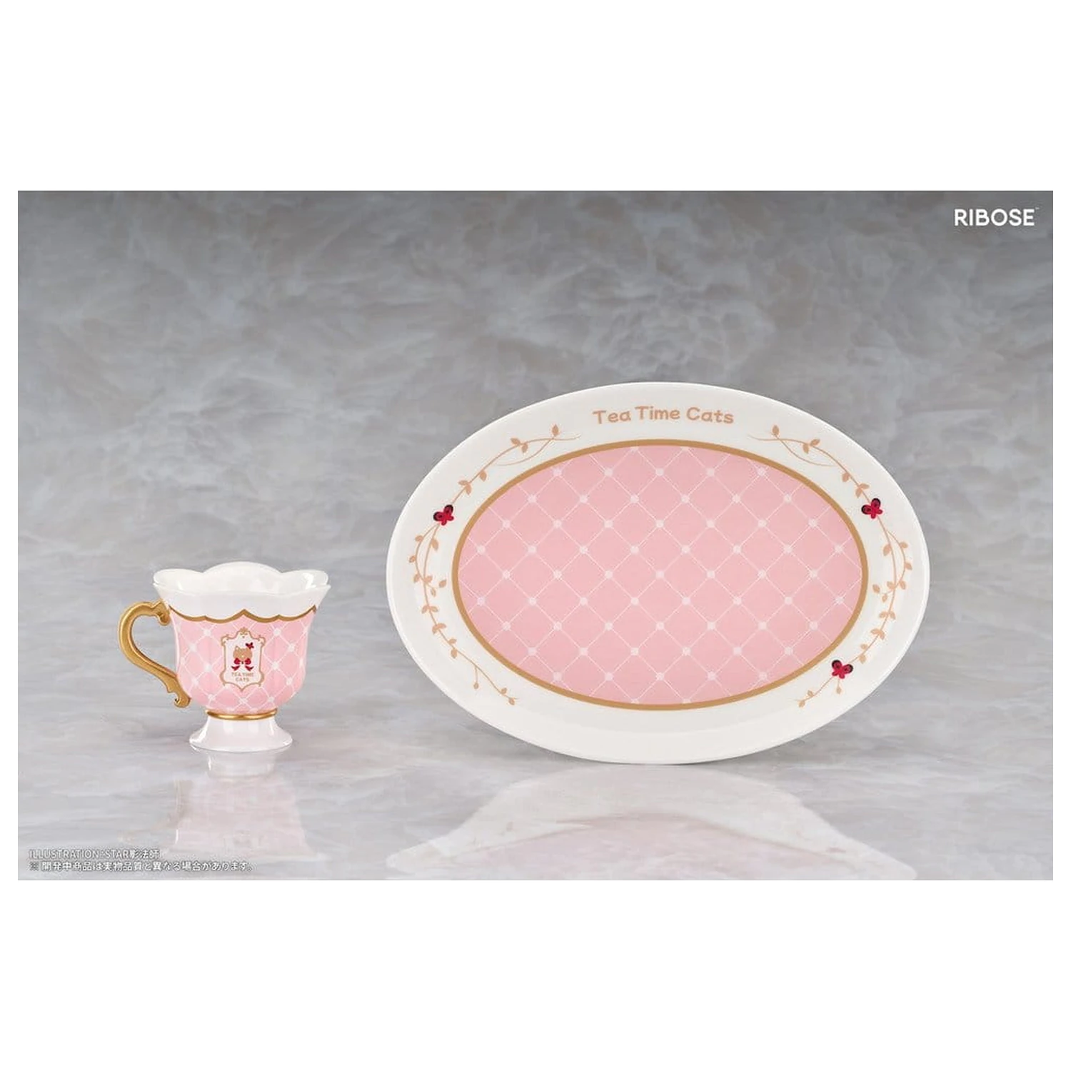 Figurina PVC Original Character DLC Series Tea Time Cats Orange Cat 10 cm poza produsului