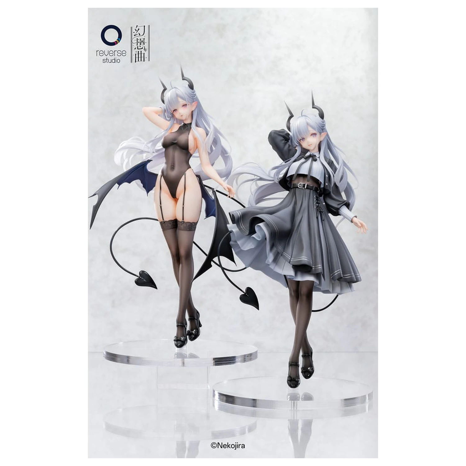 Original Character Fantasias Series Statuie 1/6 set de 2 Thea-chan Apprentice Succubus Ver. (Regular Outfit & Underwear Edition) 29 cm poza produsului