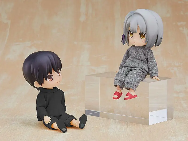 Personaj Original pentru Figurine Nendoroid Doll Set Haine: Sweatshirt și Pantaloni de trening (Negru) poza produsului