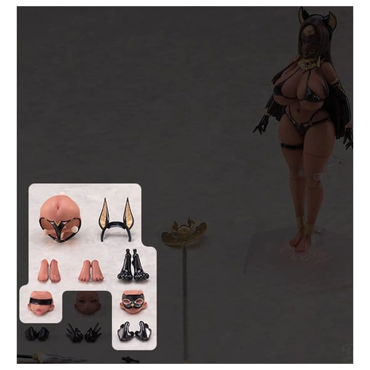 Original Character Isekai Emaki Action Figure parti 1/12 Egyptian Goddess Bastet poza produsului