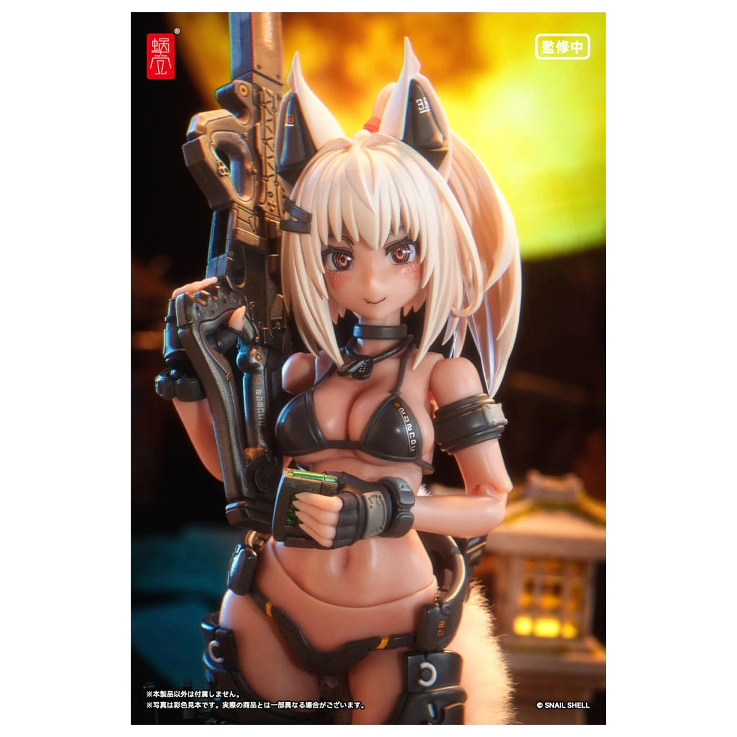 Kit figurina de actiune personaj original 1/12 RA-04 Kitsunebi Senki Honoka Swimsuit Ver. 15 cm poza produsului