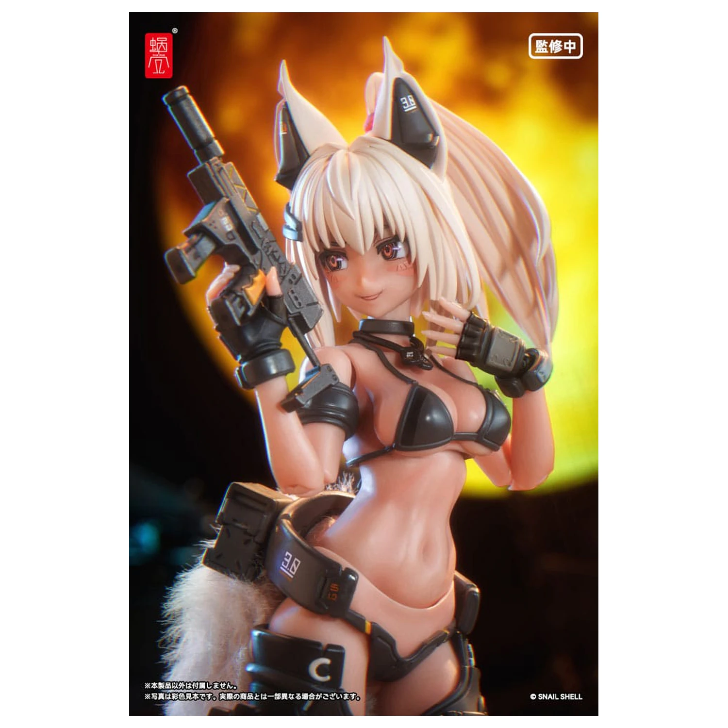 Kit figurina de actiune personaj original 1/12 RA-04 Kitsunebi Senki Honoka Swimsuit Ver. 15 cm poza produsului