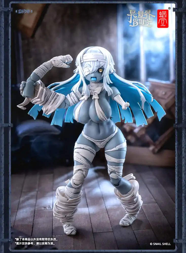 Kit figurină de acțiune personaj original 1/12 RPG-03 Zombie Girl Grisa 15 cm poza produsului