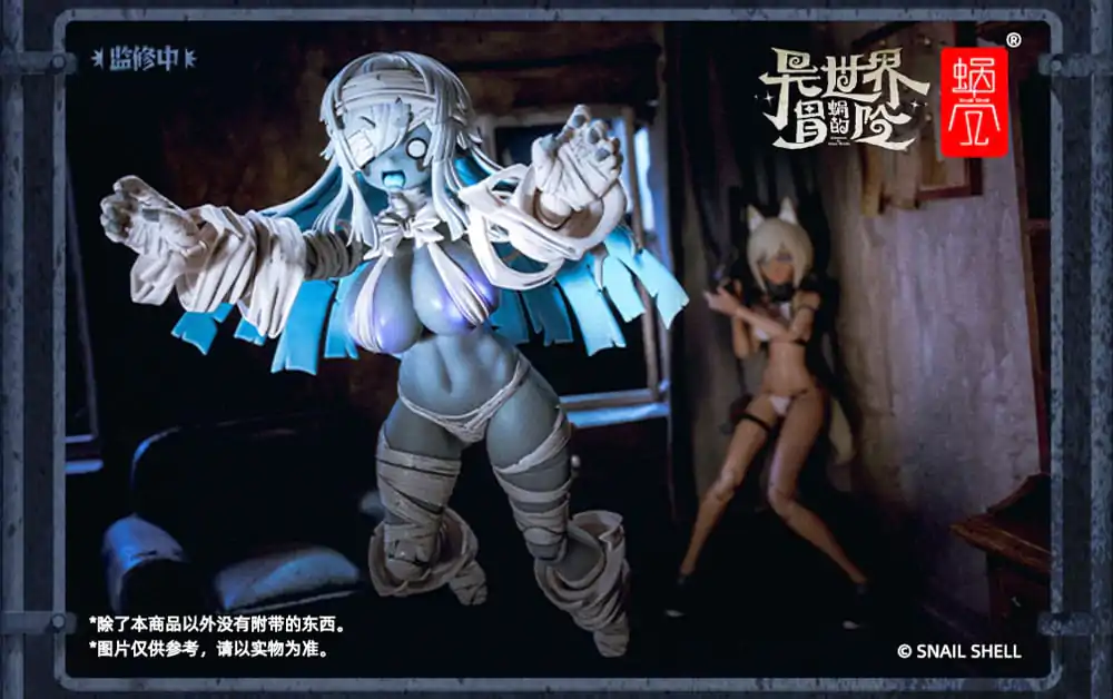 Kit figurină de acțiune personaj original 1/12 RPG-03 Zombie Girl Grisa 15 cm poza produsului